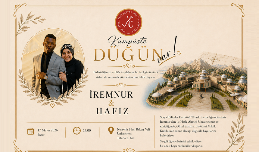 NEVÜ'de Mutluluk: “Kampüste Düğün Var”