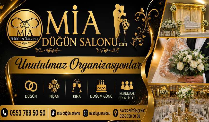 MIA Düğün Salonu’ndan Unutulmaz Organizasyonlar