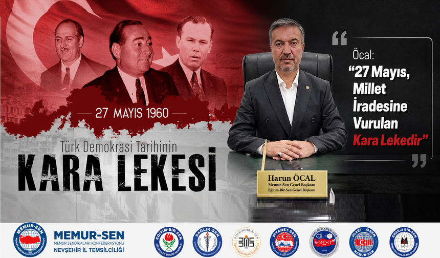 Nevşehir EBS Başkanı Öcal: 'Tarih unutmaz, vicdan susmaz!'