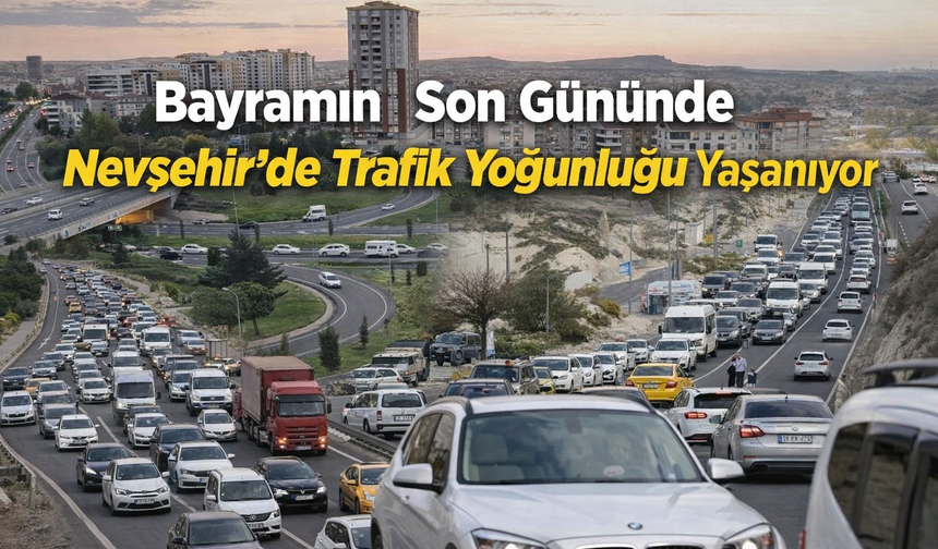 Kapadokya'da bayram dönüşü yoğunluğu başladı