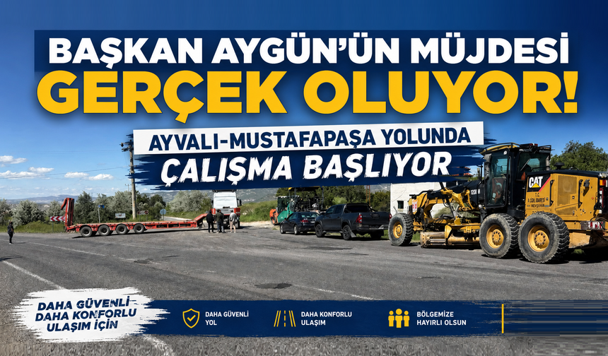 Ayvalı’ya Sıcak Asfalt Müjdesi Hayata Geçiyor