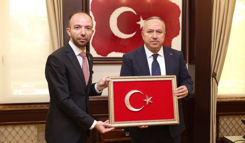 Afrin Gazisi Didinmez'den Emniyet Genel Müdürü Ali Fidan’a Ziyaret