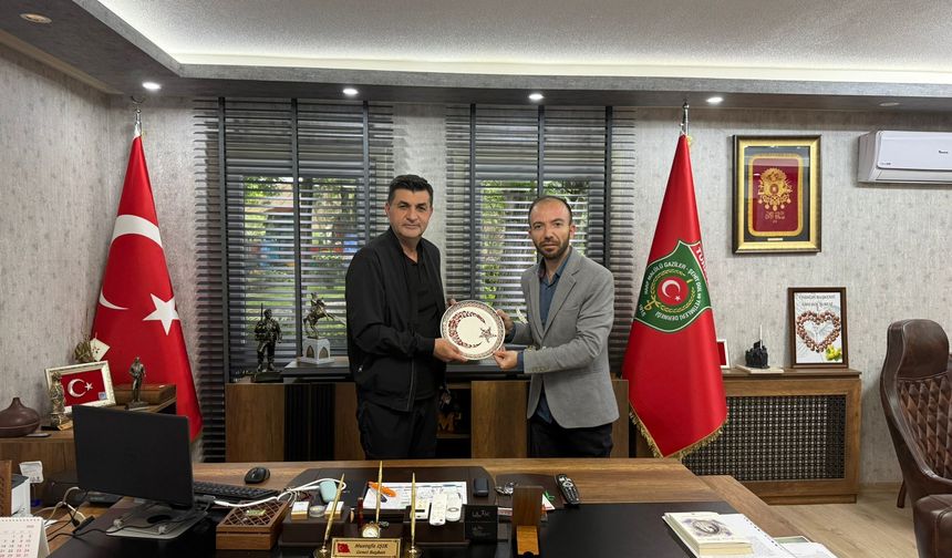 Afrin Gazisi Zeki Didinmez’den Genel Başkan Mustafa Işık’a Ziyaret