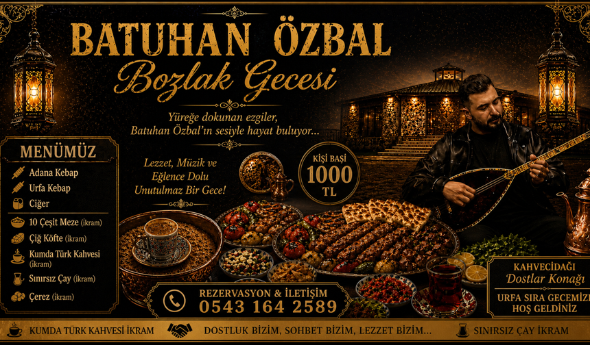 Nevşehir’de Batuhan Özbal ile Bozlak Gecesi