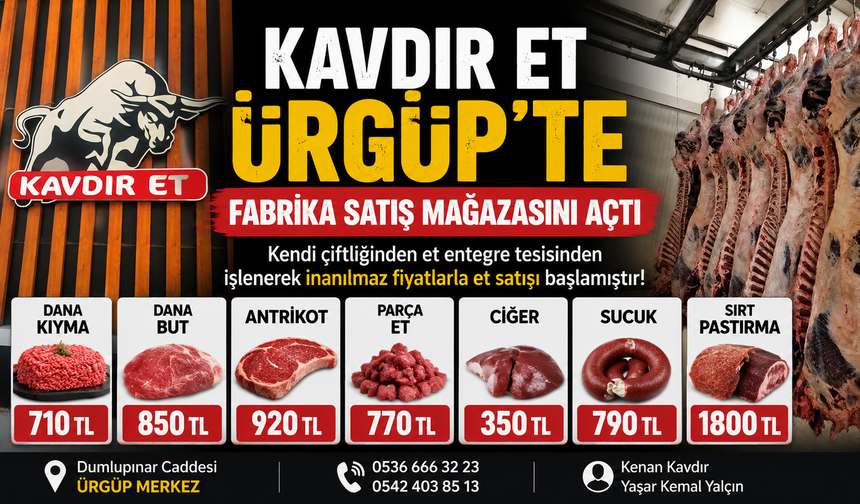 Kavdır Et Ürgüp’te Fabrika Satış Mağazasını Açtı