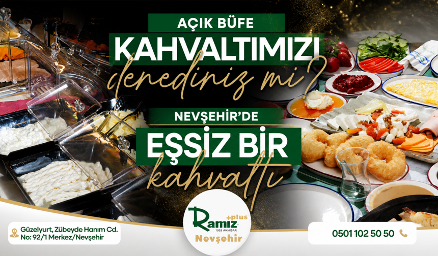 Açık Büfe Kahvaltı Ramiz Plus’ta