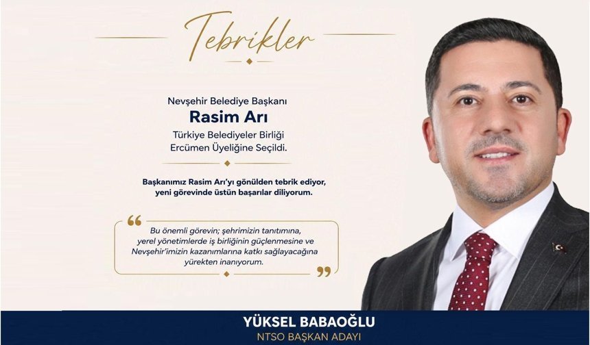 NTSO Başkan Adayı Babaoğlu’ndan Arı’ya Tebrik