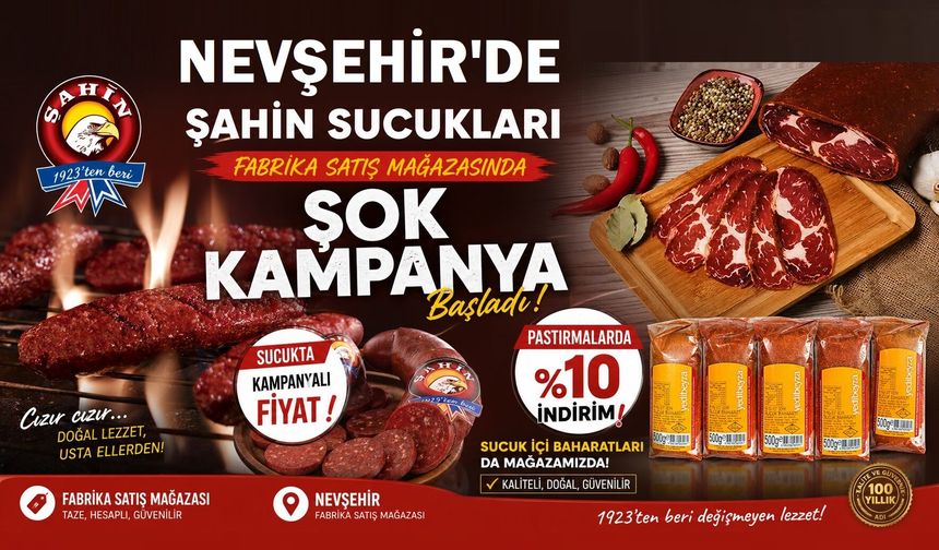 Pastırmada %10 İndirim, Sucukta Kampanya
