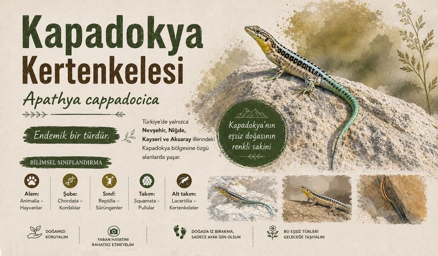 İşte Bölgenin Gizemli Kertenkelesi