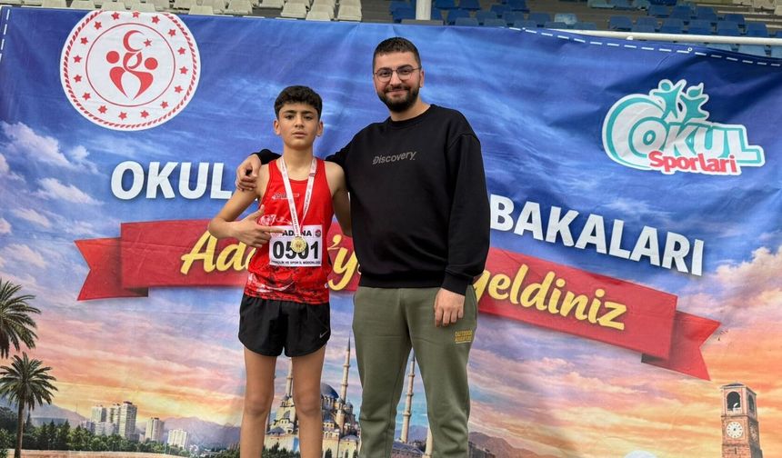 Nevşehirli genç atlet Türkiye şampiyonu oldu