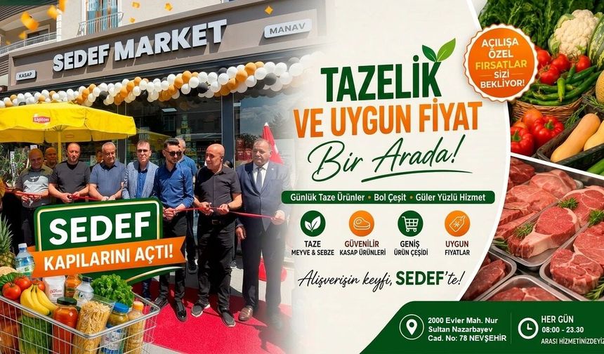 SEDEF Süpermarket Nevşehir'de Törenle Açıldı