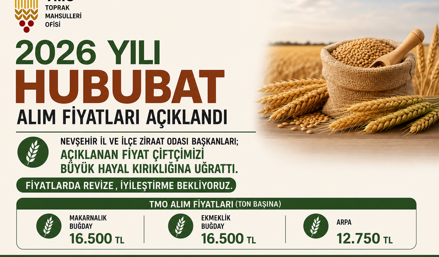 Ziraat Odaları: Açıklanan Fiyatlar Yetersiz