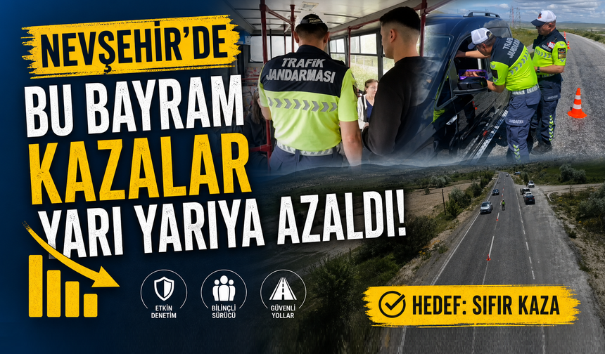 Nevşehir’de Trafik Kazalarında Rekor Düşüş