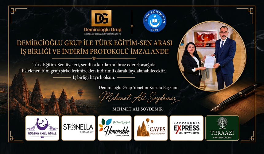 Türk Eğitim-Sen ile Demircioğlu Grup El Sıkıştı