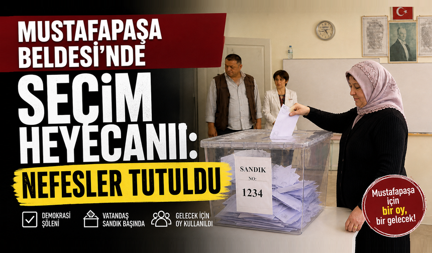Mustafapaşalılar ara seçim sandık başında