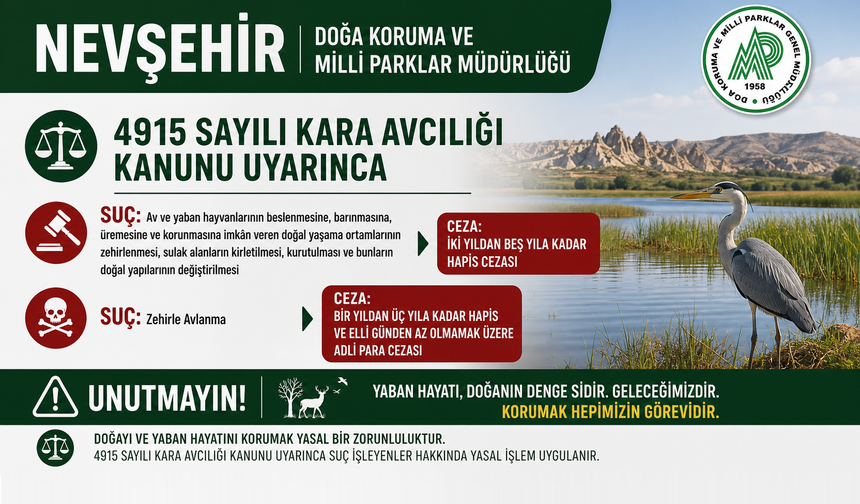 Yaban Hayatına Zarar Verenlere Hapis Cezası