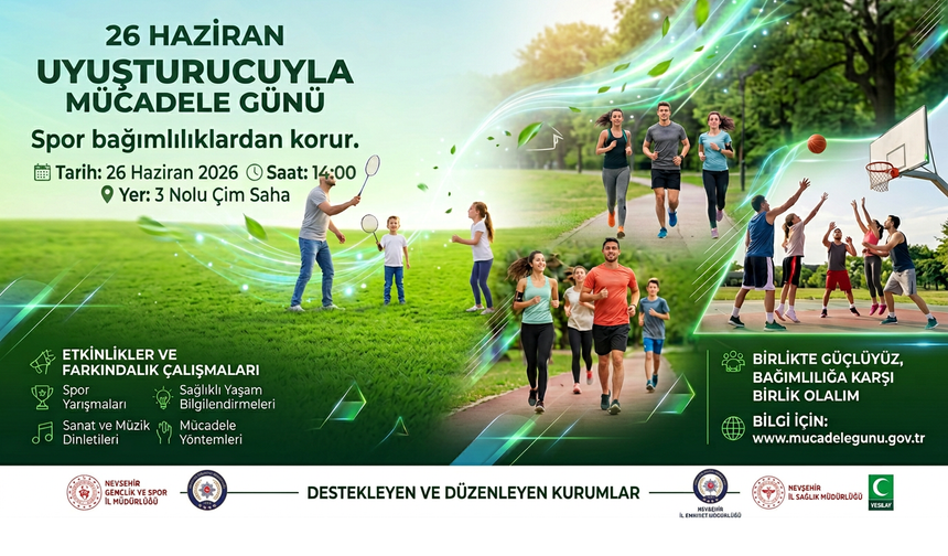 Nevşehir’de Bağımlılıkla Mücadele İçin Spor ve Sosyal Etkinlikler Düzenlenecek