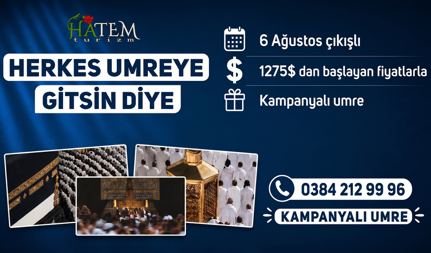 Hatem Turizm’den Kaçırılmayacak Umre Kampanyası