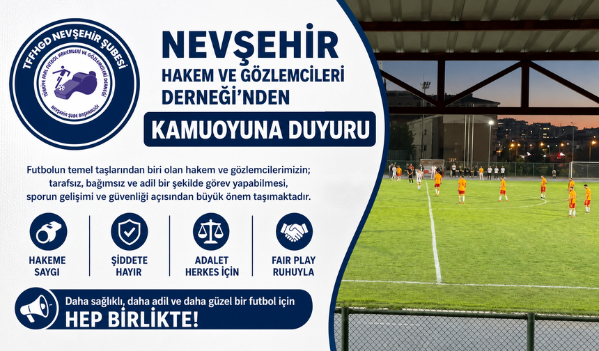 TFFHGD'nden Kamuoyuna Açıklama