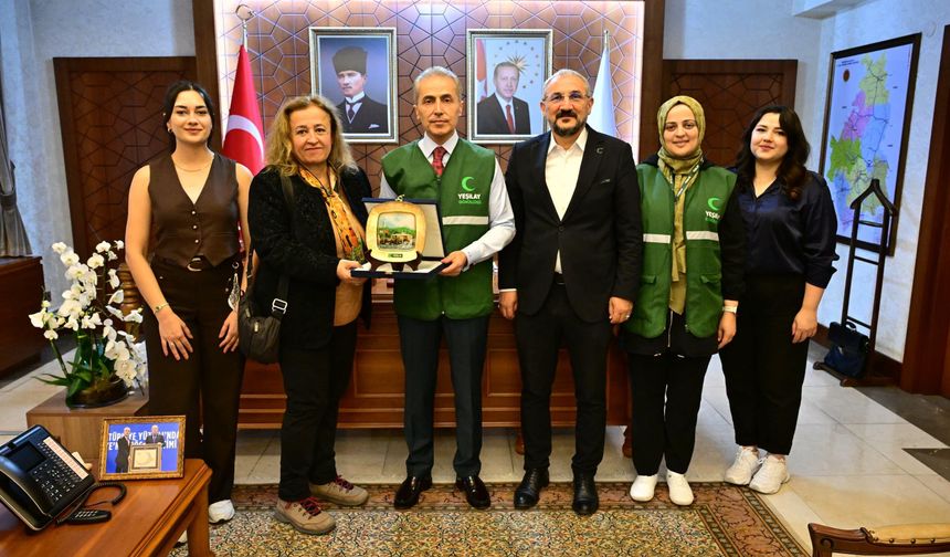 Yeşilay Heyetinden Nevşehir Valisi Kök’e Hayırlı Olsun Ziyareti