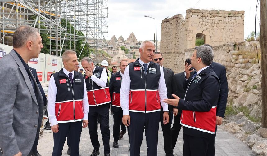 Bakan Ersoy’dan Kapadokya’ya Yoğun Mesai