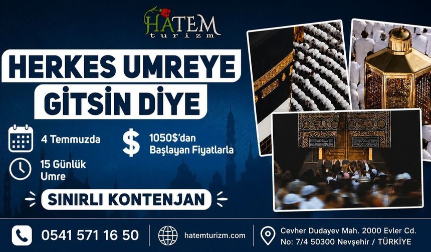 Hatem Turizm’den Sınırlı Kontenjanlı Umre Kampanyası