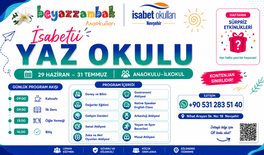 Çocuklar İçin Dolu Dolu Yaz Okulu Başlıyor