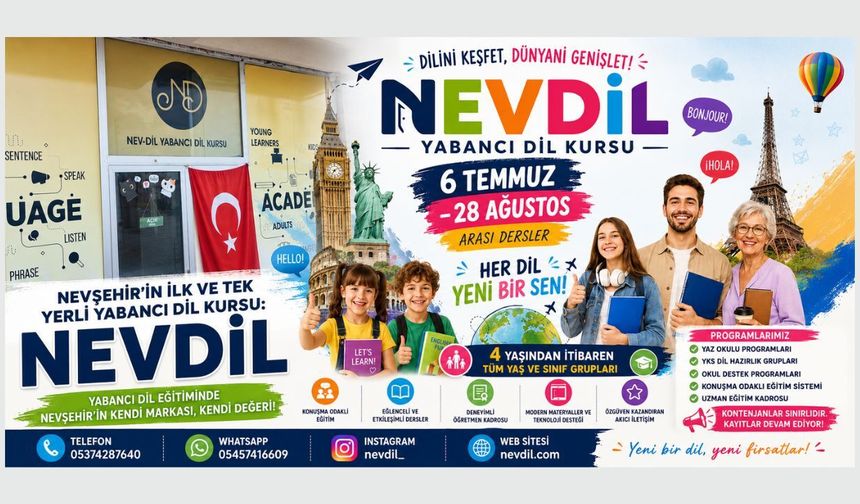 NEVDİL Yaz Okulu Kayıtları Başladı