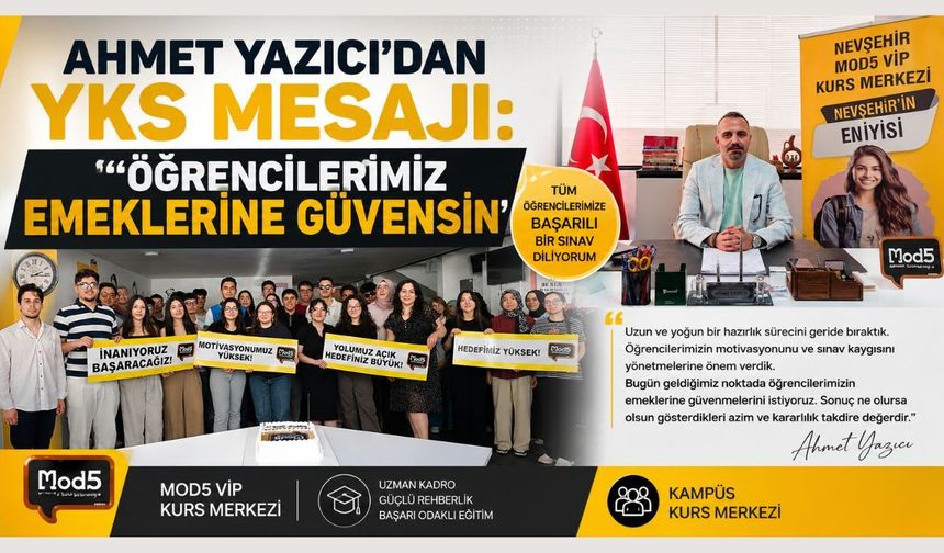 MOD5 VIP Kurs Merkezi’nden Öğrencilere Moral