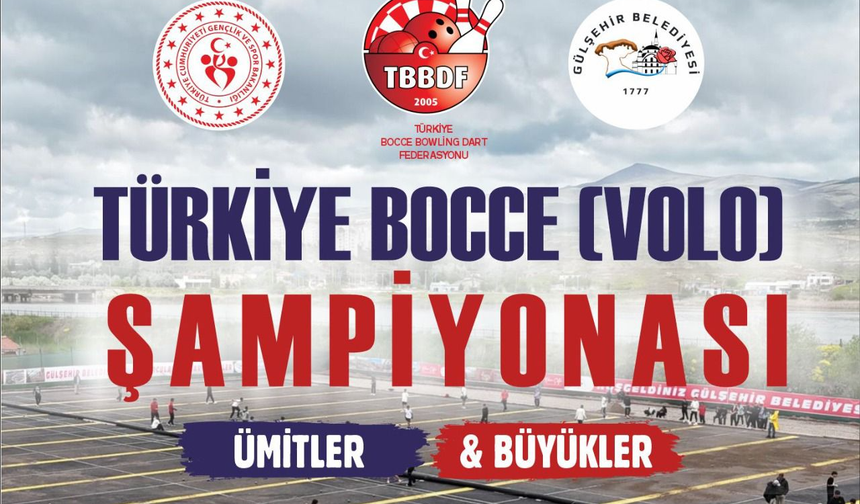 Bocce Volo Türkiye Şampiyonası Gülşehir’de Düzenlenecek