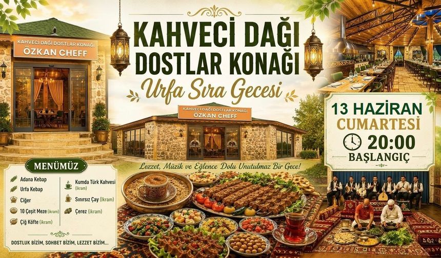 Kahveci Dağı’nda Urfa Sıra Gecesi Coşkusu