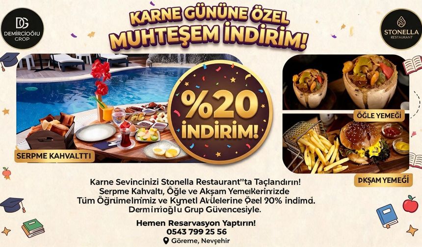 Stonella Restaurant’tan Karne Günü Kampanyası