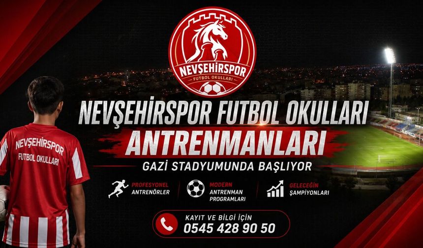 Nevşehirspor Futbol Okulları'nda Yeni Dönem Başlıyor