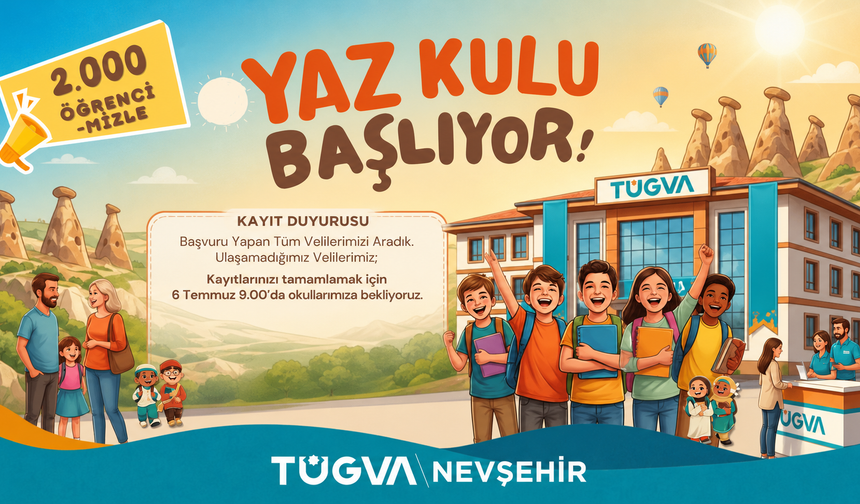 TÜGVA Nevşehir Yaz Okulu Başlıyor: 2.000 Öğrenci İçin Geri Sayım