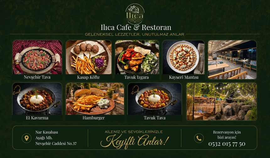 Nar'da Lezzetin Yeni Adresi: Ilıca Cafe & Restoran Hizmete Açıldı