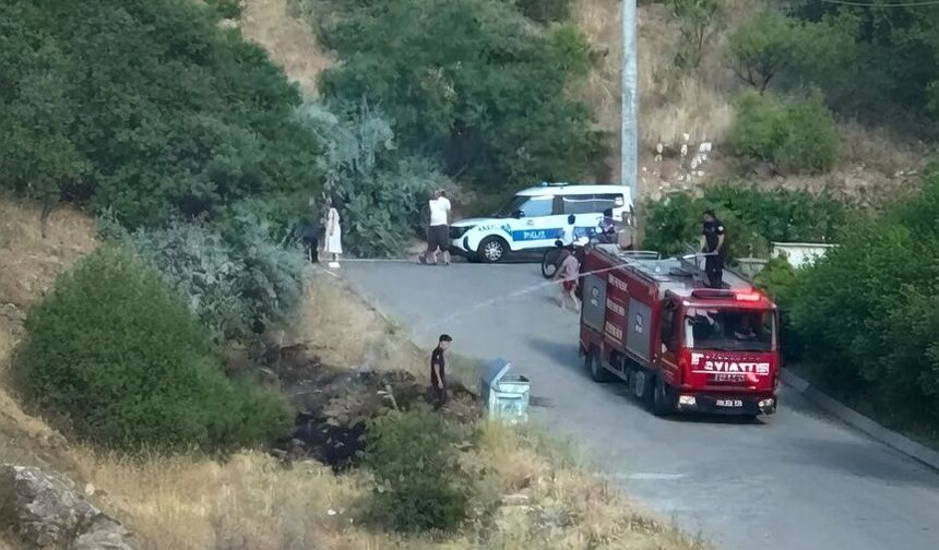 Nevşehir'de Otluk Alanda Çıkan Yangın Korkuttu