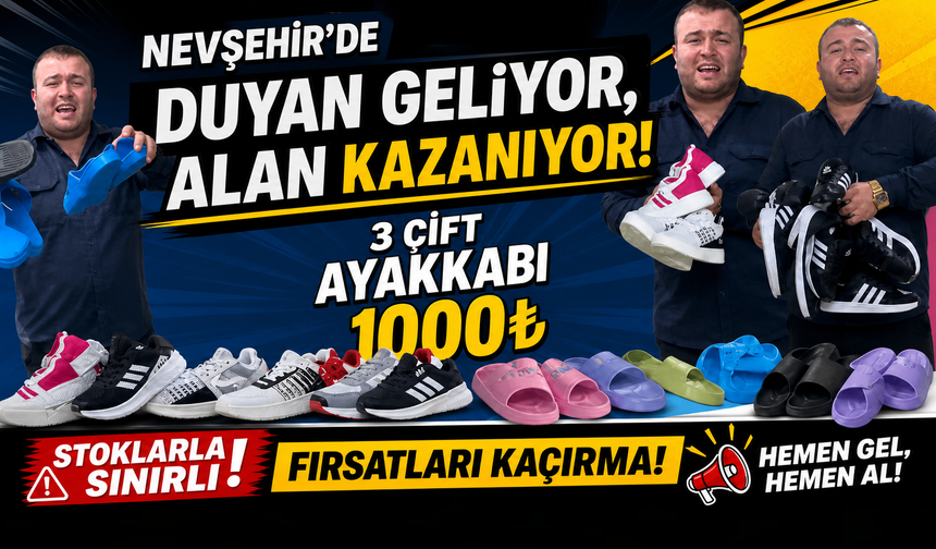 Ayakkabı'da kaçırılmayacak fırsat: 3 çift bin TL