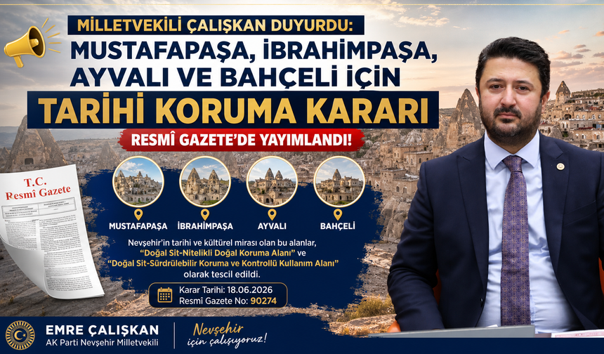 Kapadokya'da Koruma Kalkanı Genişliyor
