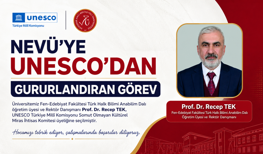 Nevşehir'den UNESCO'ya Önemli Görevlendirme