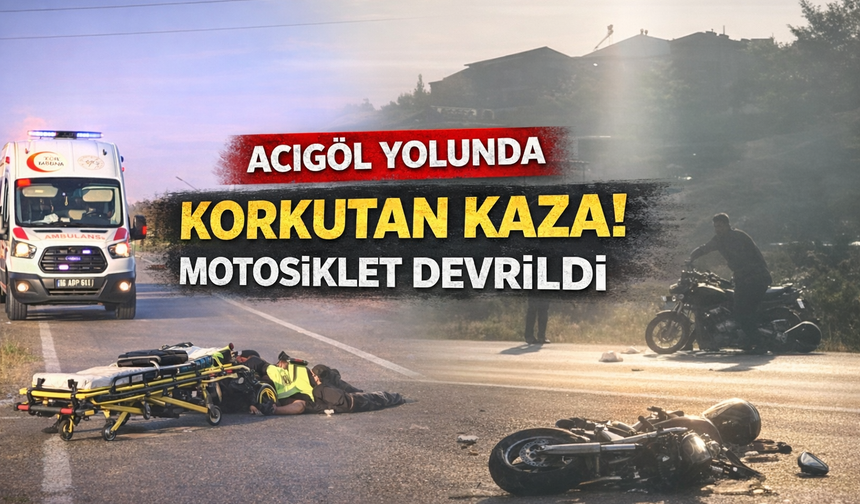 Nevşehir'de patlayan lastik kazaya neden oldu