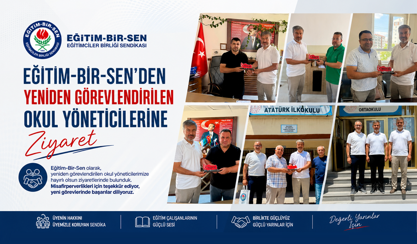 EBS'den Okul Yöneticilerine Hayırlı Olsun Ziyareti