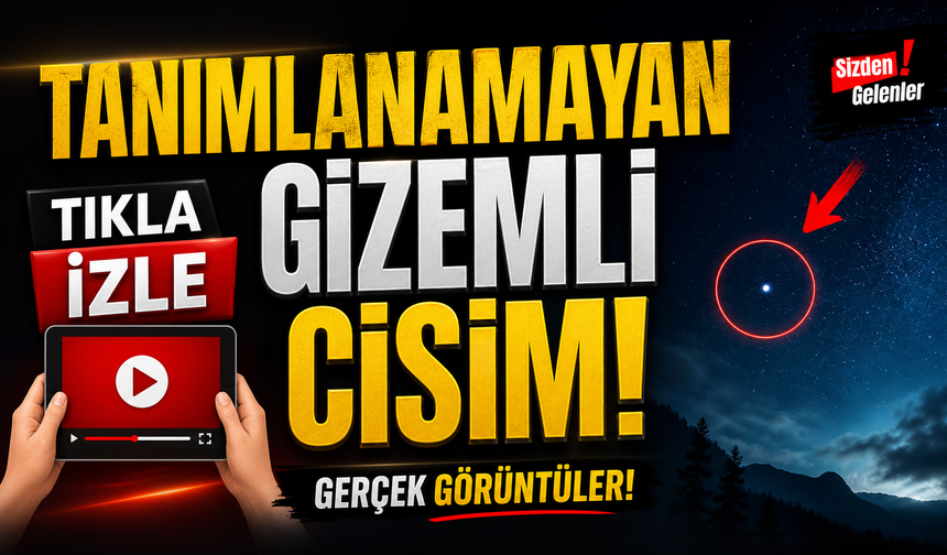 Nevşehir semalarında gizemli ışık!