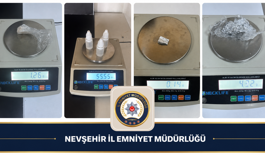 Nevşehir'de narkotik operasyon: 12 şahsa işlem