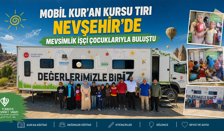 Mobil Kur'an Kursu Tırı Avanos'ta