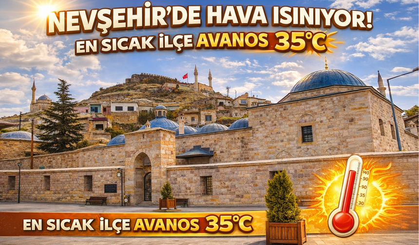 Nevşehir'de Hava Isınıyor! Avanos 35°C Olacak