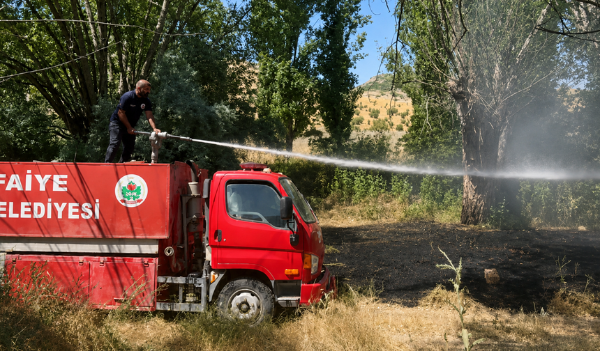 Göre Kasabasında Arazi Yangını Korkuttu