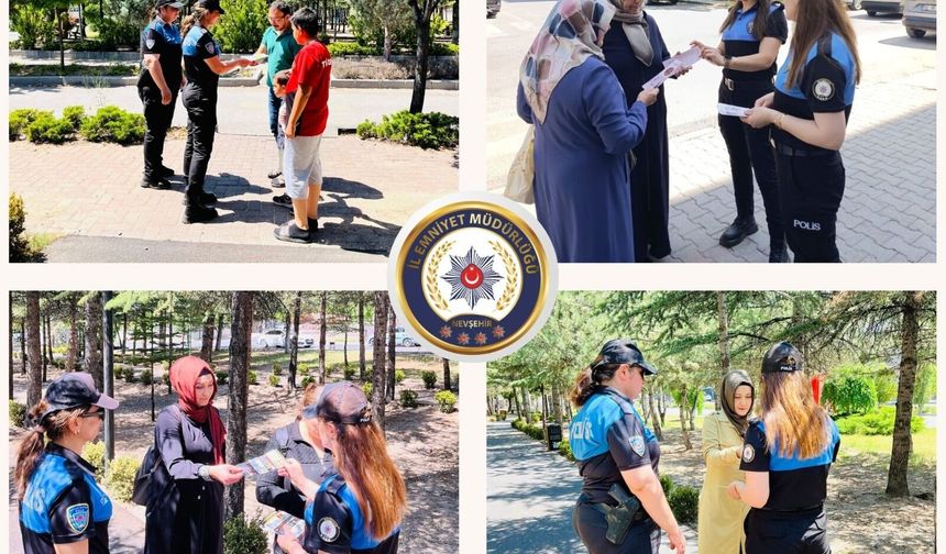 Nevşehir Polisi'nden "E-Güvenlik" ve KADES Bilgilendirmesi
