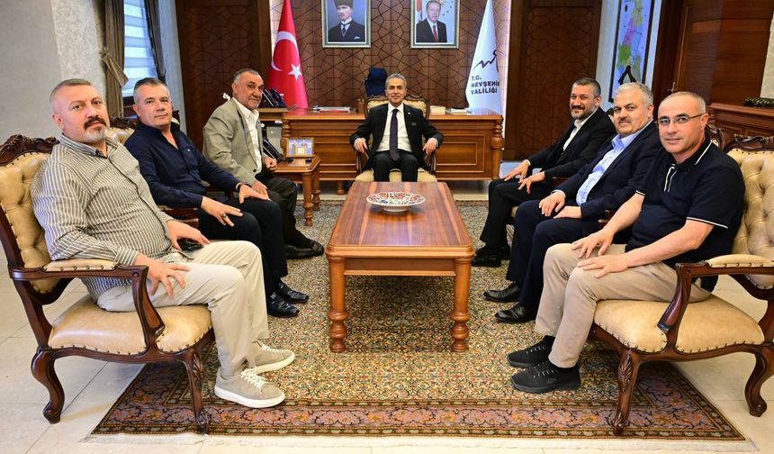 Vali Hüseyin Kök, Açıkgöz ve Beraberindeki Heyeti Makamında Kabul Etti