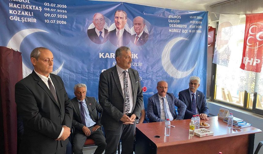 MHP Hacıbektaş'ta Osman Cevahir Erdoğan Güven Tazeledi