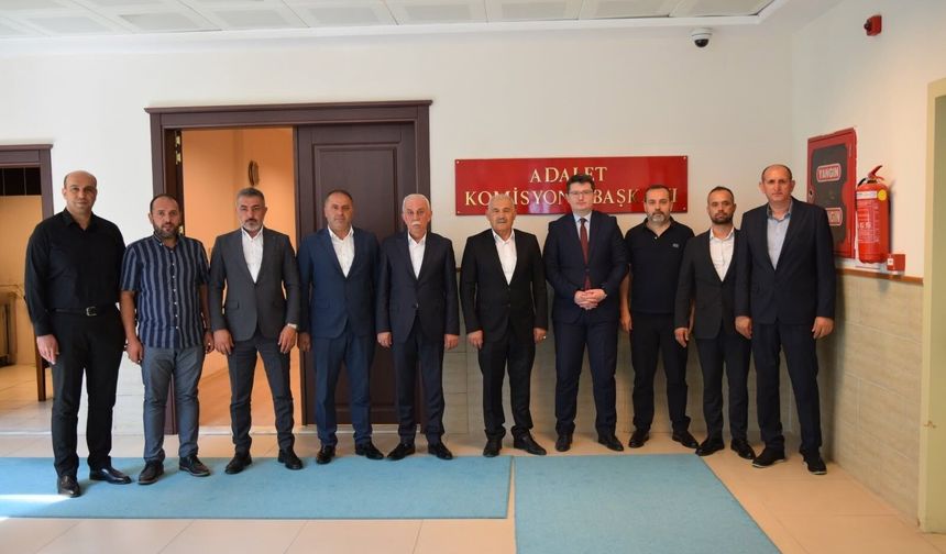 NEVESOB Heyetinden Adalet Komisyonu Başkanı Tabak'a Ziyaret